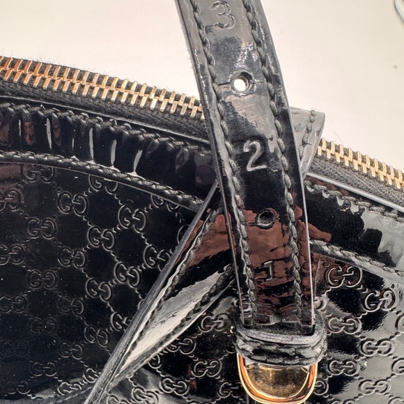 GUCCI Micro Guccisima Patent Top Handle Bag - Picture 10 of 14